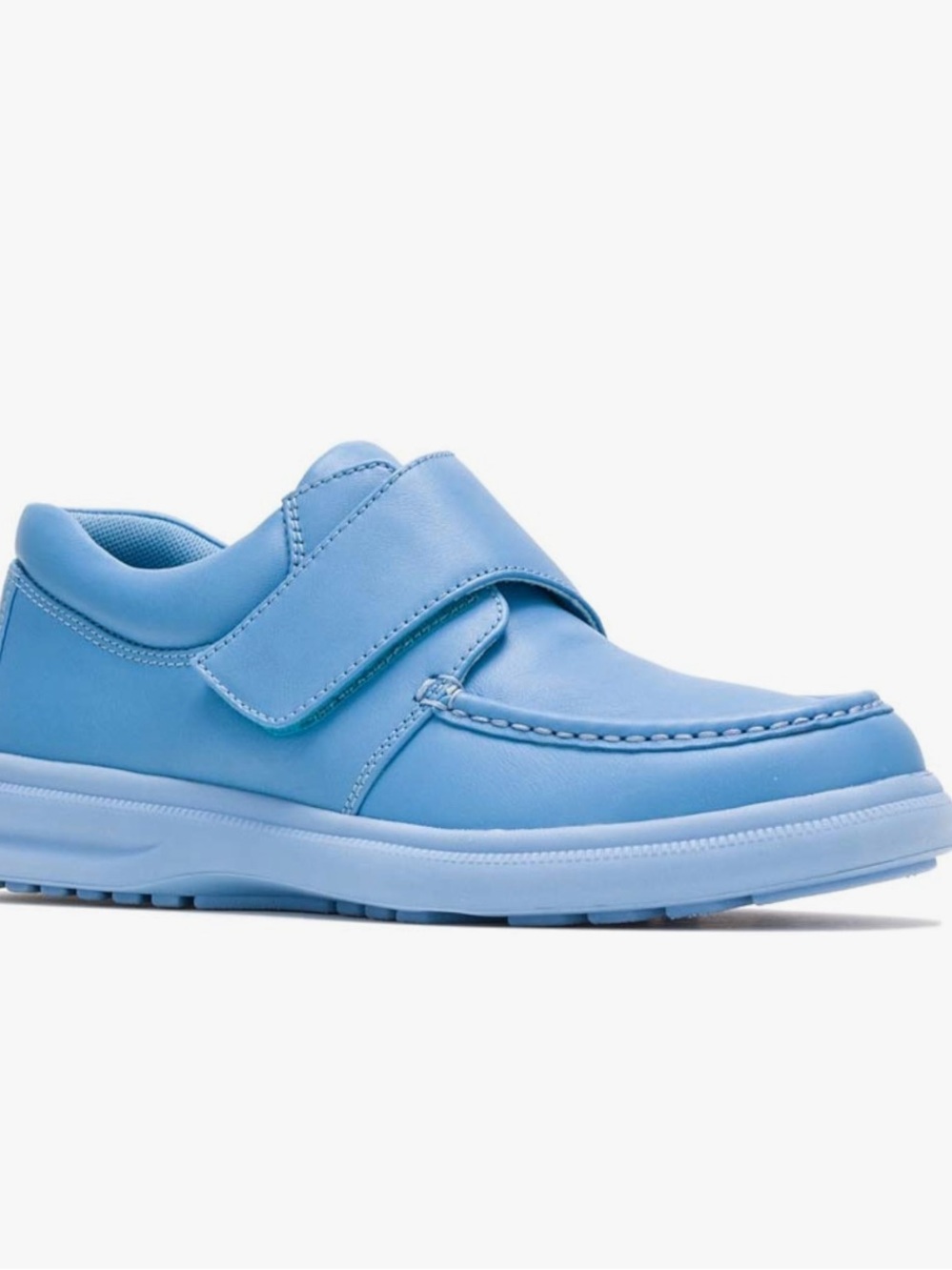 Hush Puppies Gil Surf Blue Leather Loafers Men’s Size 9 M Comfort Shoes